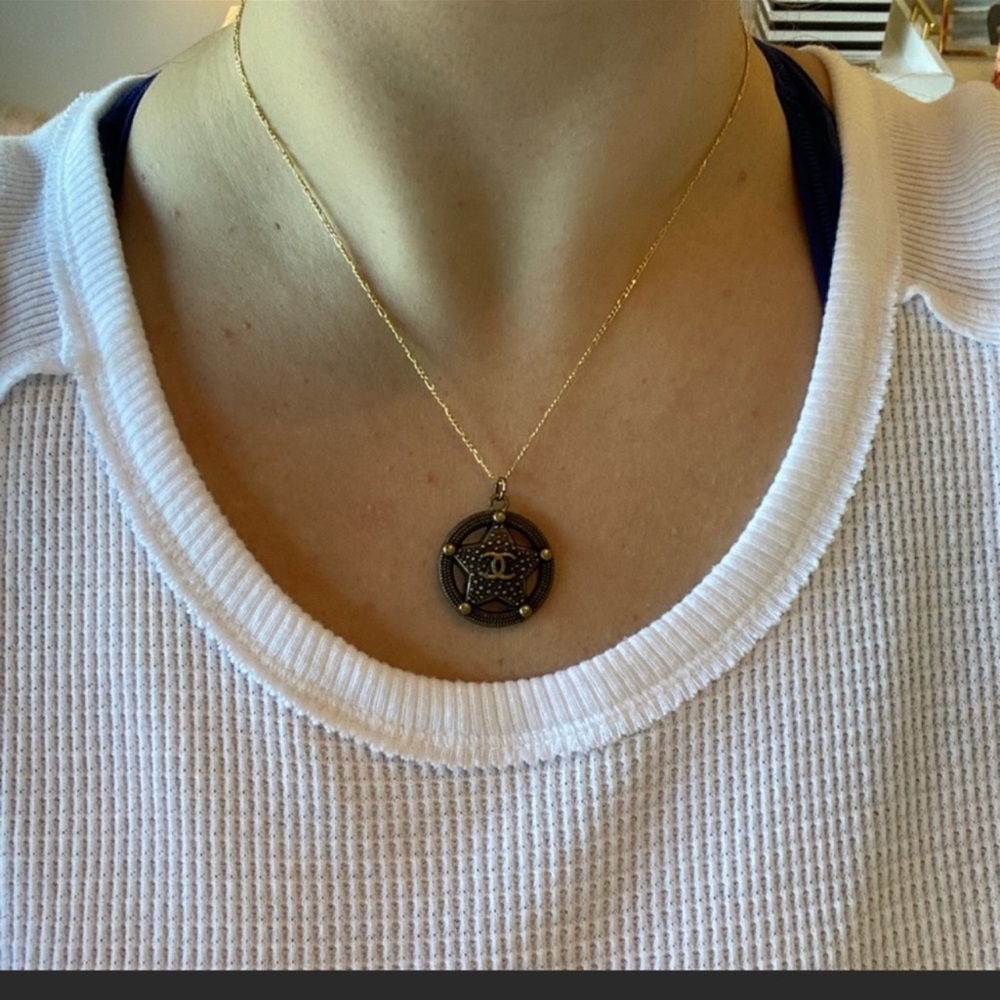 Chanel Button Necklace